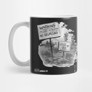 Area 51. No Trespassing! Mug